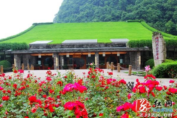 中國旅游日：張家界黃龍洞廣場(chǎng)“花花世界”喜迎游人（組圖）